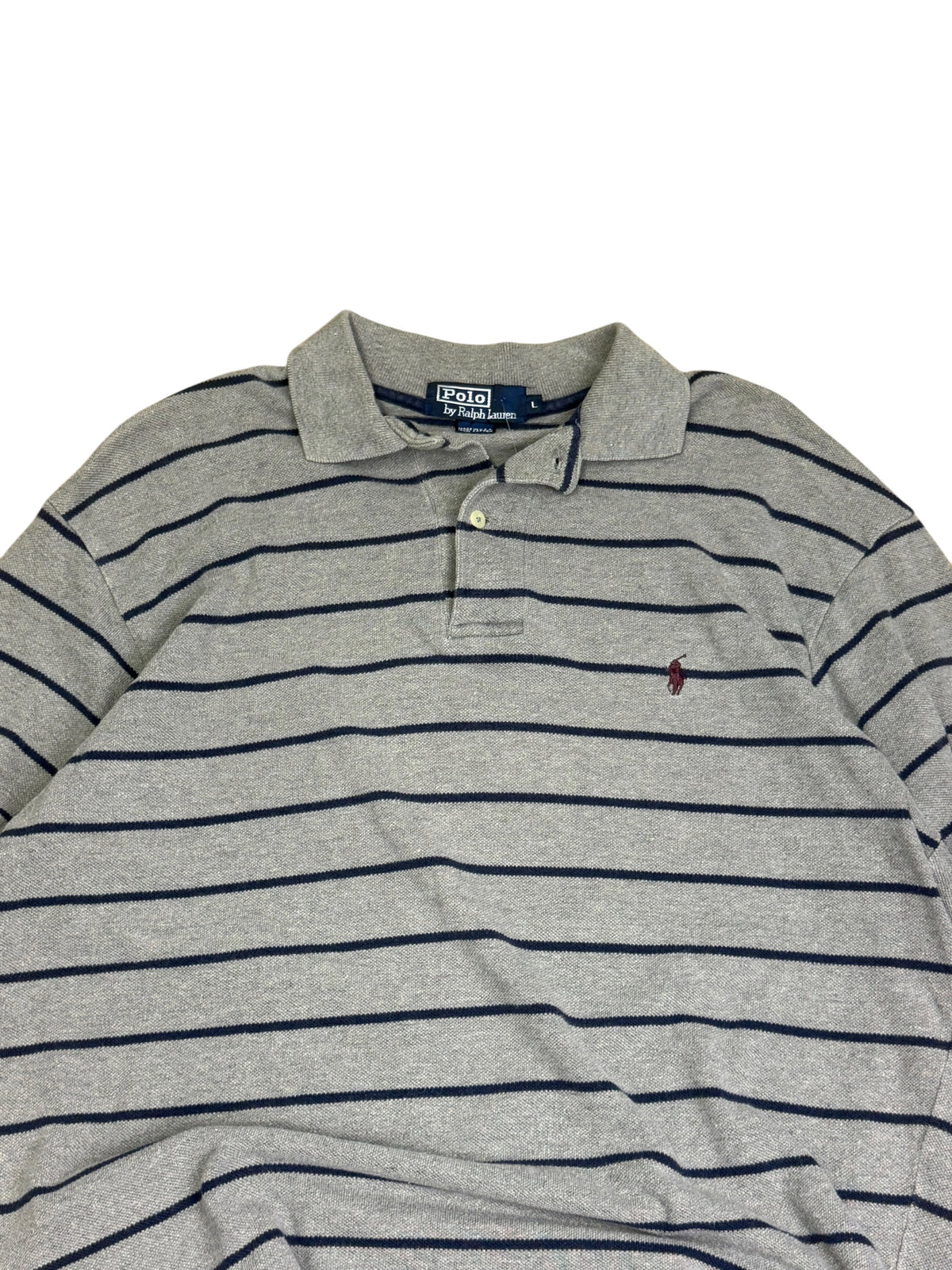 Vintage Polo Striped Collared Shirt