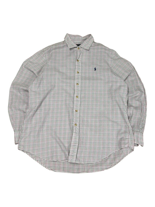 Polo Pink Plaid Long Sleeve Button Up