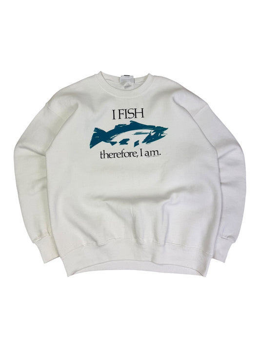 Vintage Fish Therefore I am Crewneck