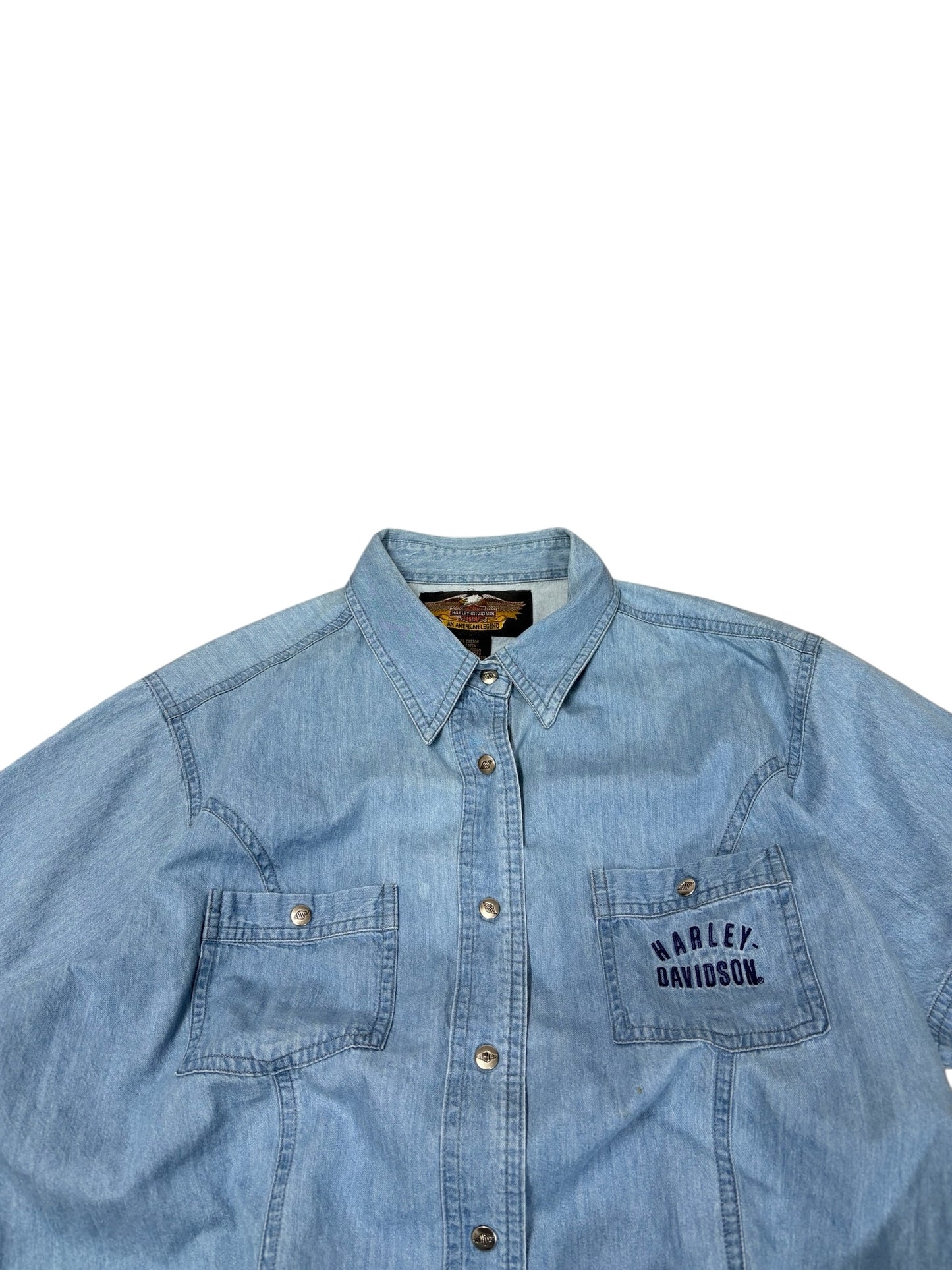 Vintage Harley Davidson Denim Shirt