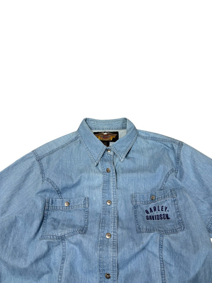Vintage Harley Davidson Denim Shirt