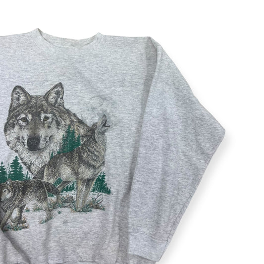 Vintage Wolves Cotton Grove Crewneck