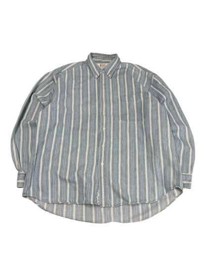 Vintage 90s R.E.A.L Denim Striped Button Up