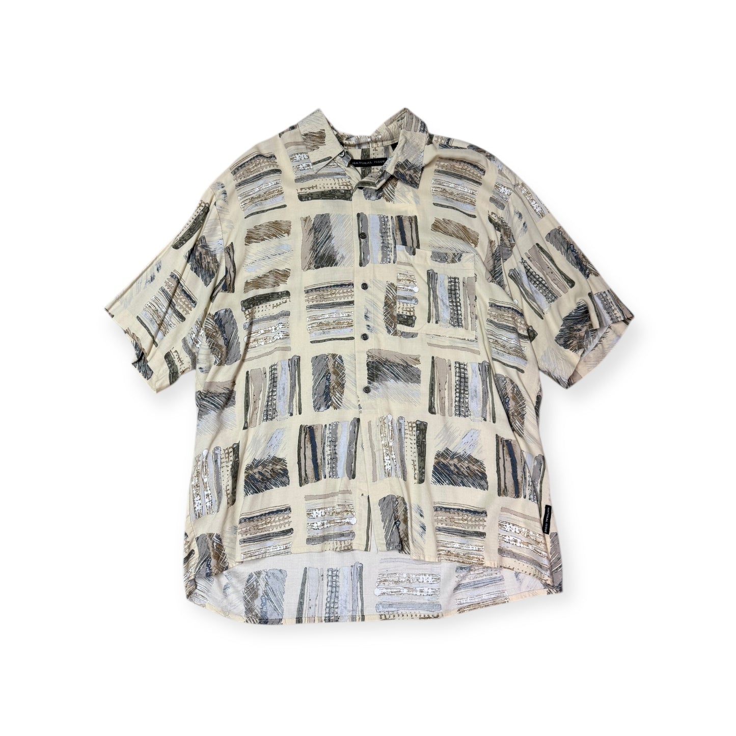 Natural Issue Short Sleeve Button