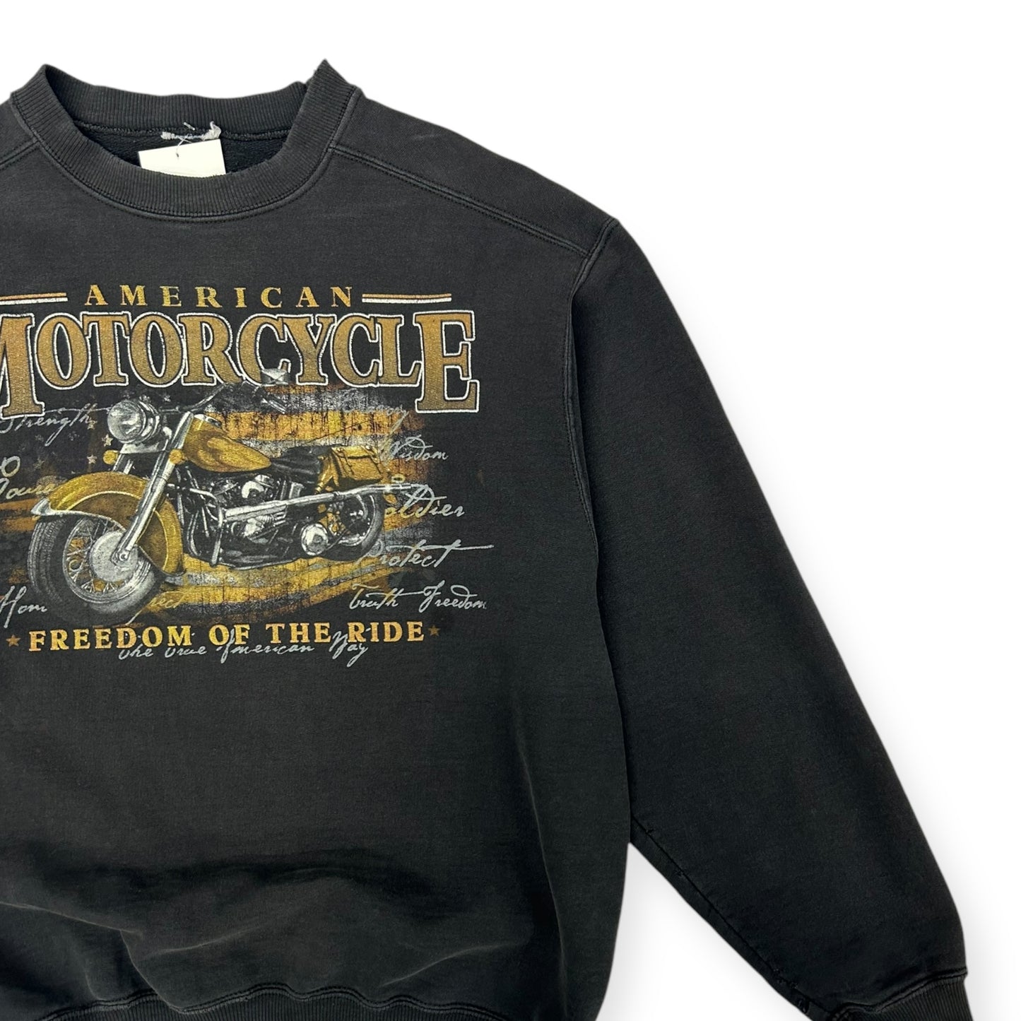 Vintage American Motorcycle Crewneck Size Large