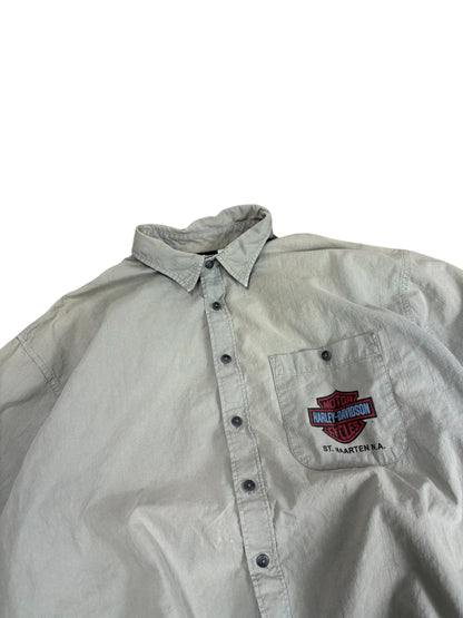 Vintage Harley Mullet Button Up