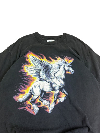 Vintage Pegasus Flaming T-shirt