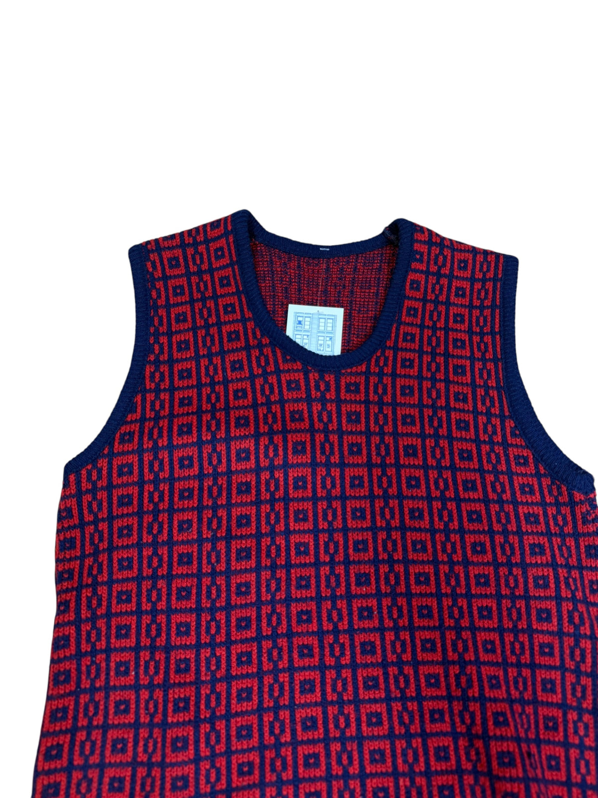 Vintage Geometric Knit Sweater