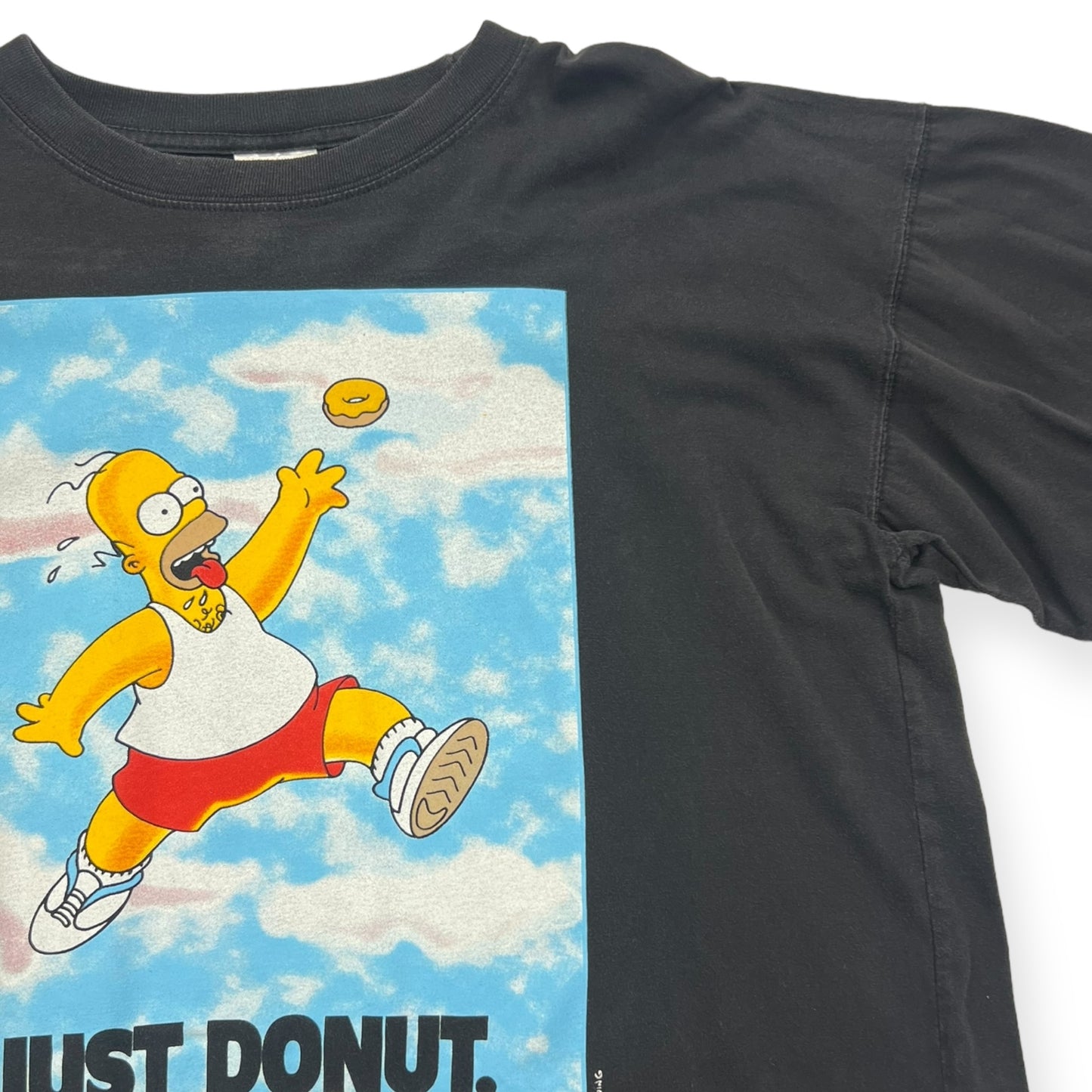 Simpsons Nike Rip " Just Donut" T-Shirt Size Large