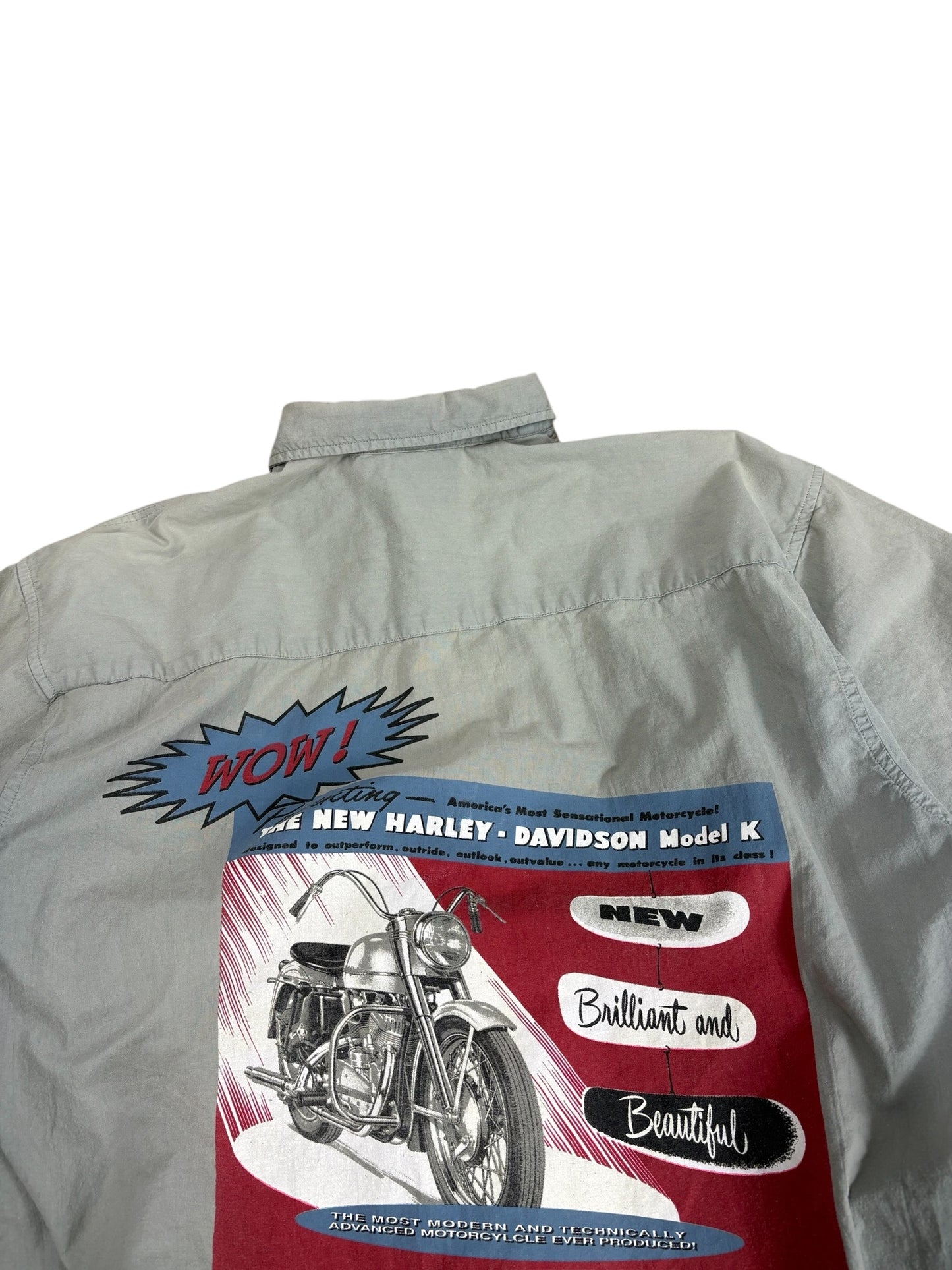 Vintage Harley Mullet Button Up