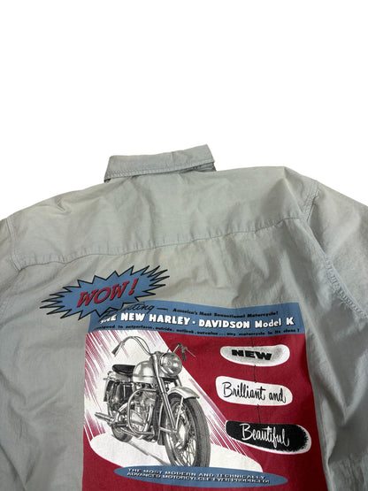 Vintage Harley Mullet Button Up