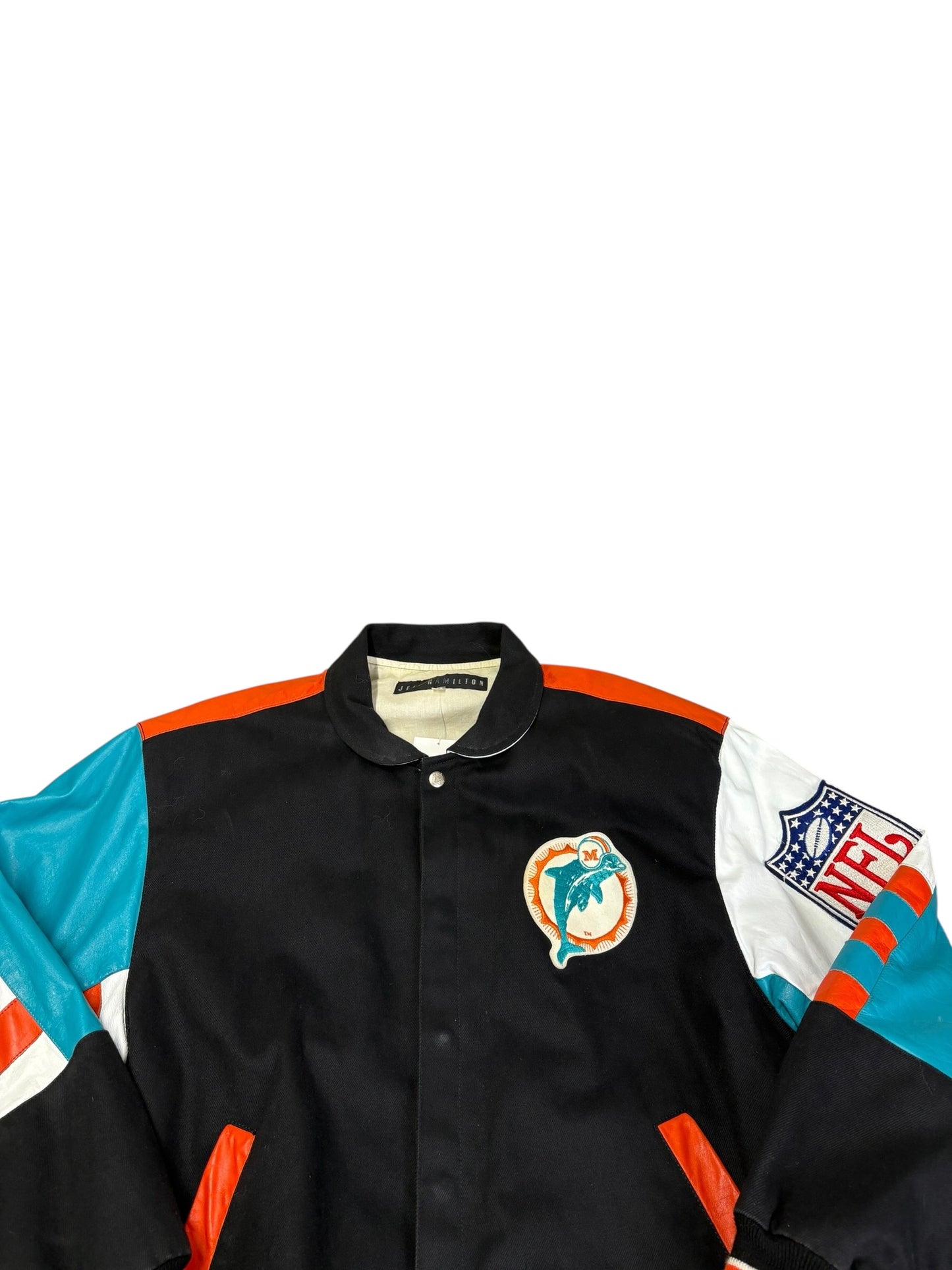 Vintage Jeff Hamilton Miami Dolphins Jacket