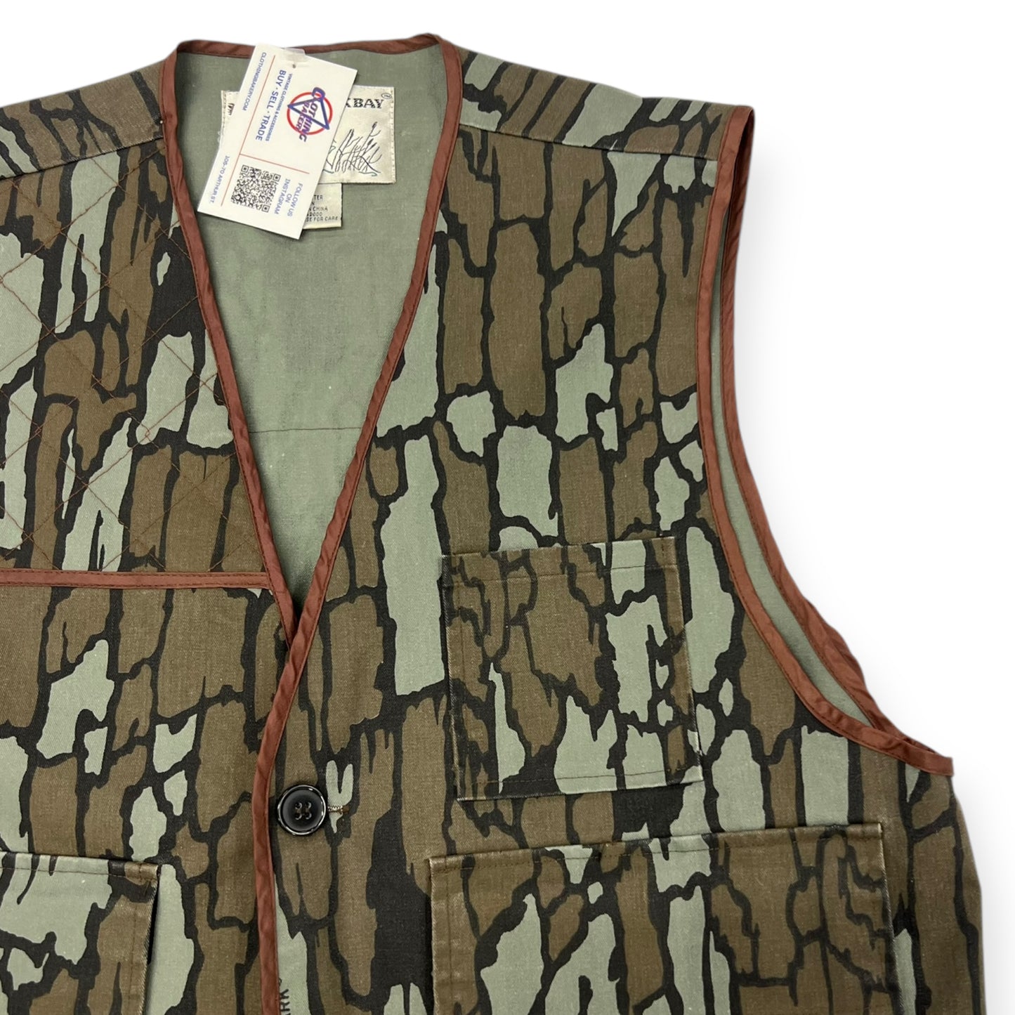 Vintage Duck Bay Rebark Vest Size Large