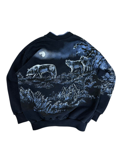 Vintage Wolf Arts Unlimited AOP Crewneck