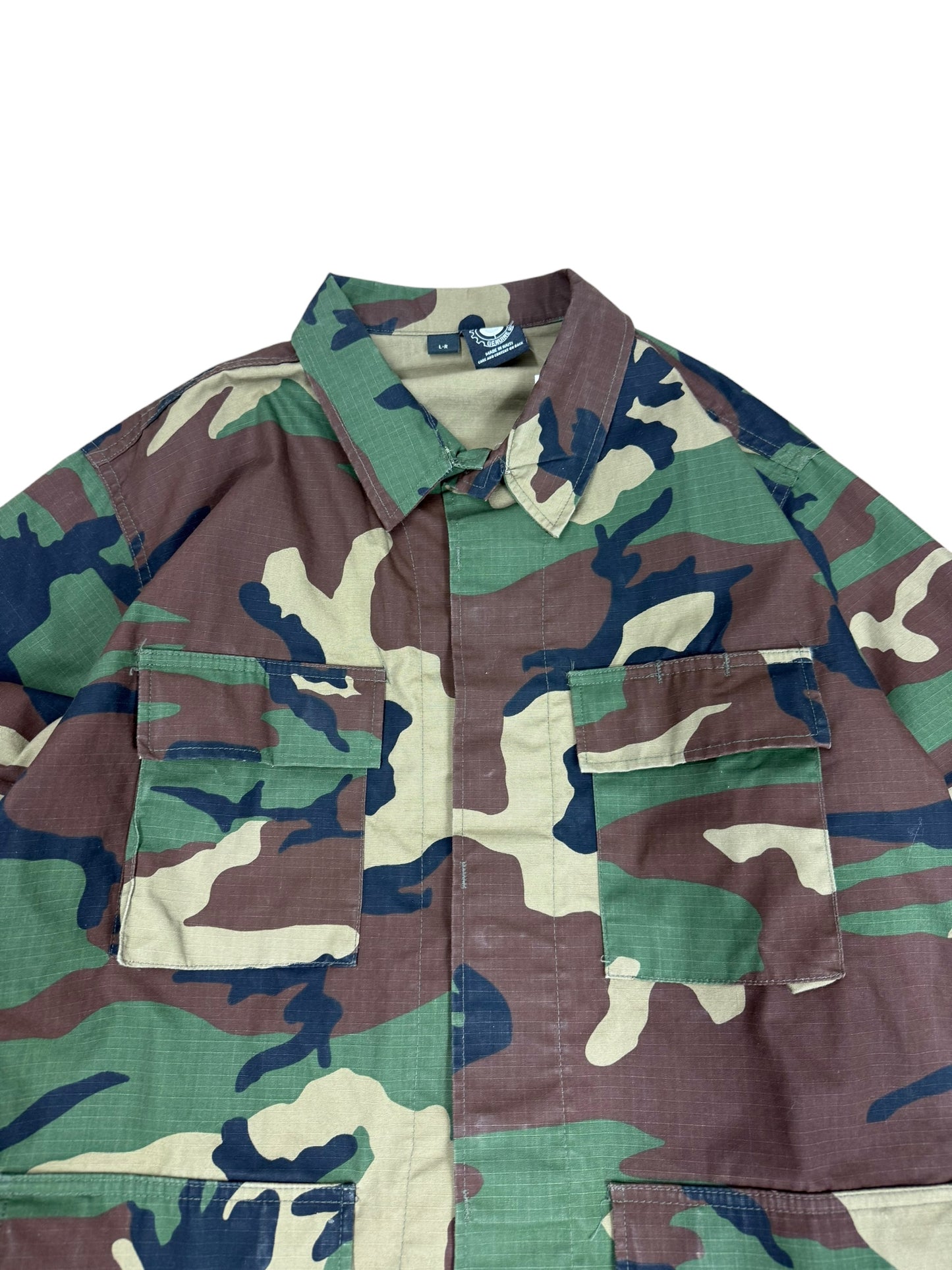 Vintage Military Camo Light Jacket
