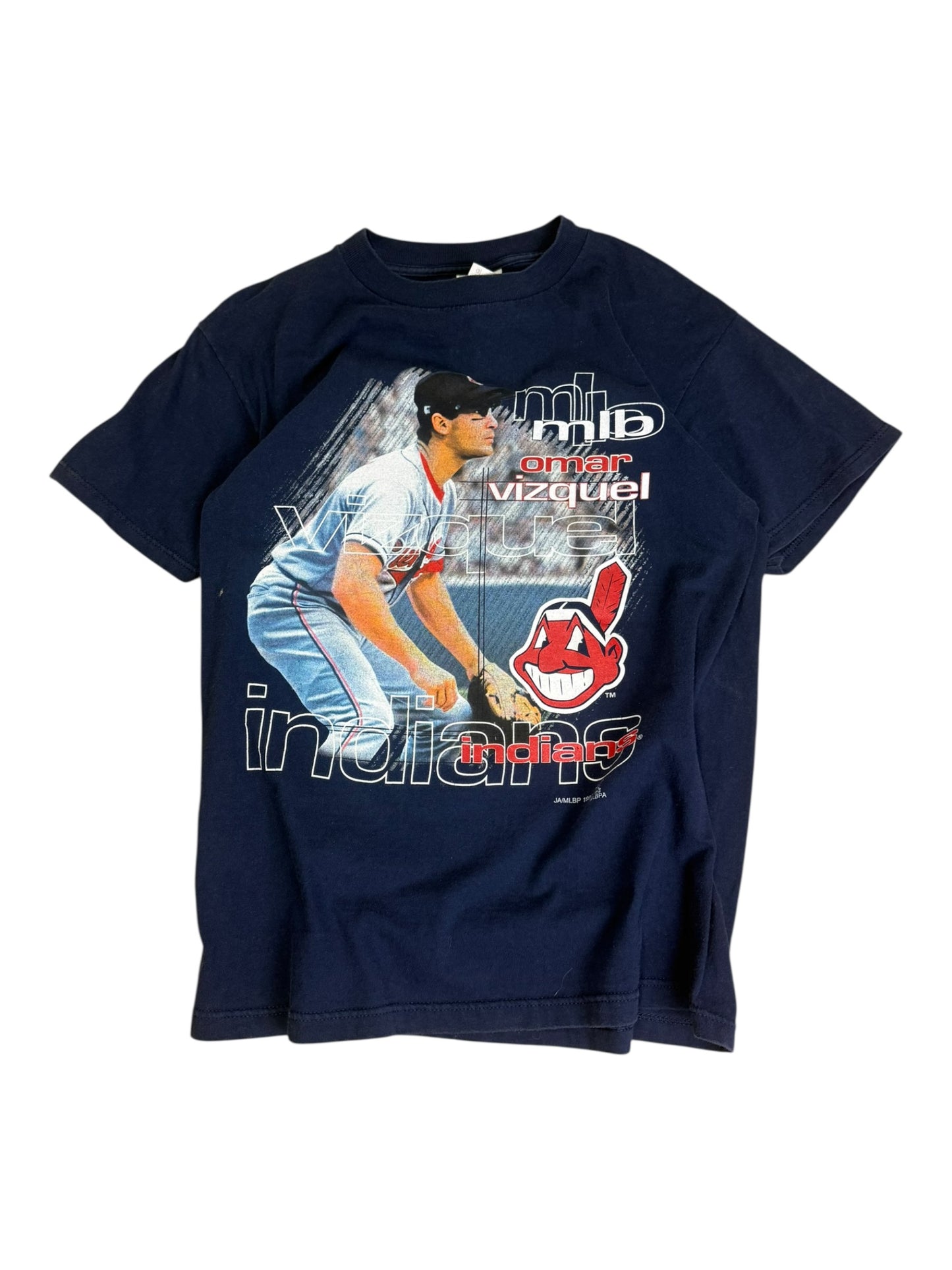 Vintage 1999 Omar Vizquel Indians T-shirt