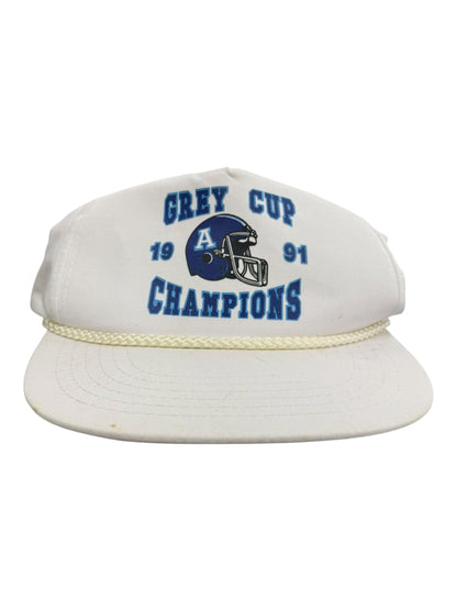 Vintage 1991 Argos Grey Cup Champ Hat