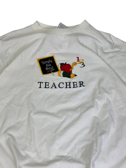 Vintage Teacher Embroidered T-shirt