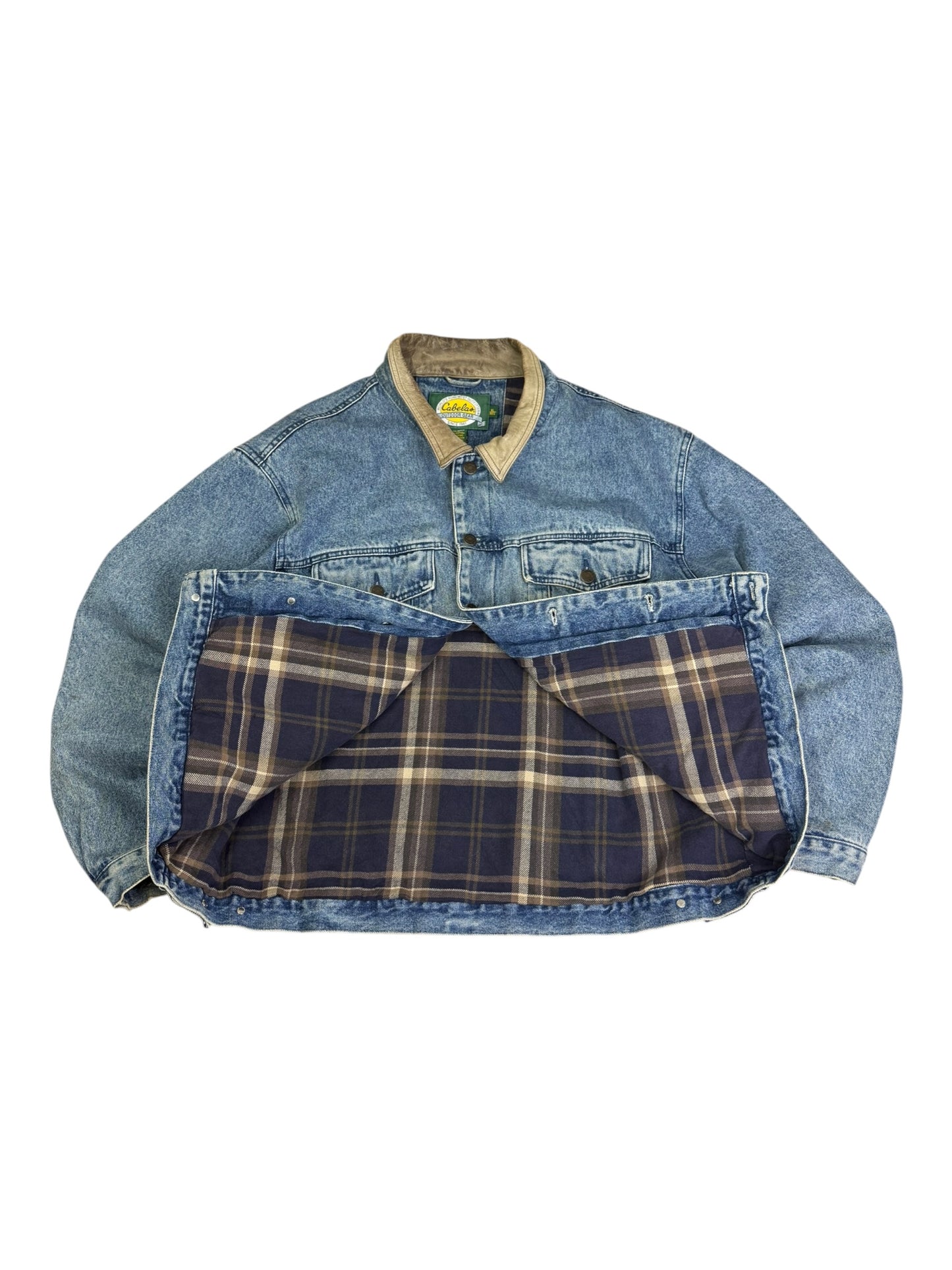 Vintage Cabela's Lined Denim Jacket