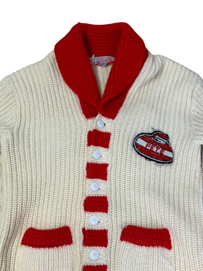 Vintage 50's Drake Curling Club Cowichan Sweater