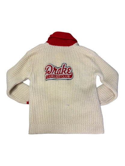 Vintage 50's Drake Curling Club Cowichan Sweater