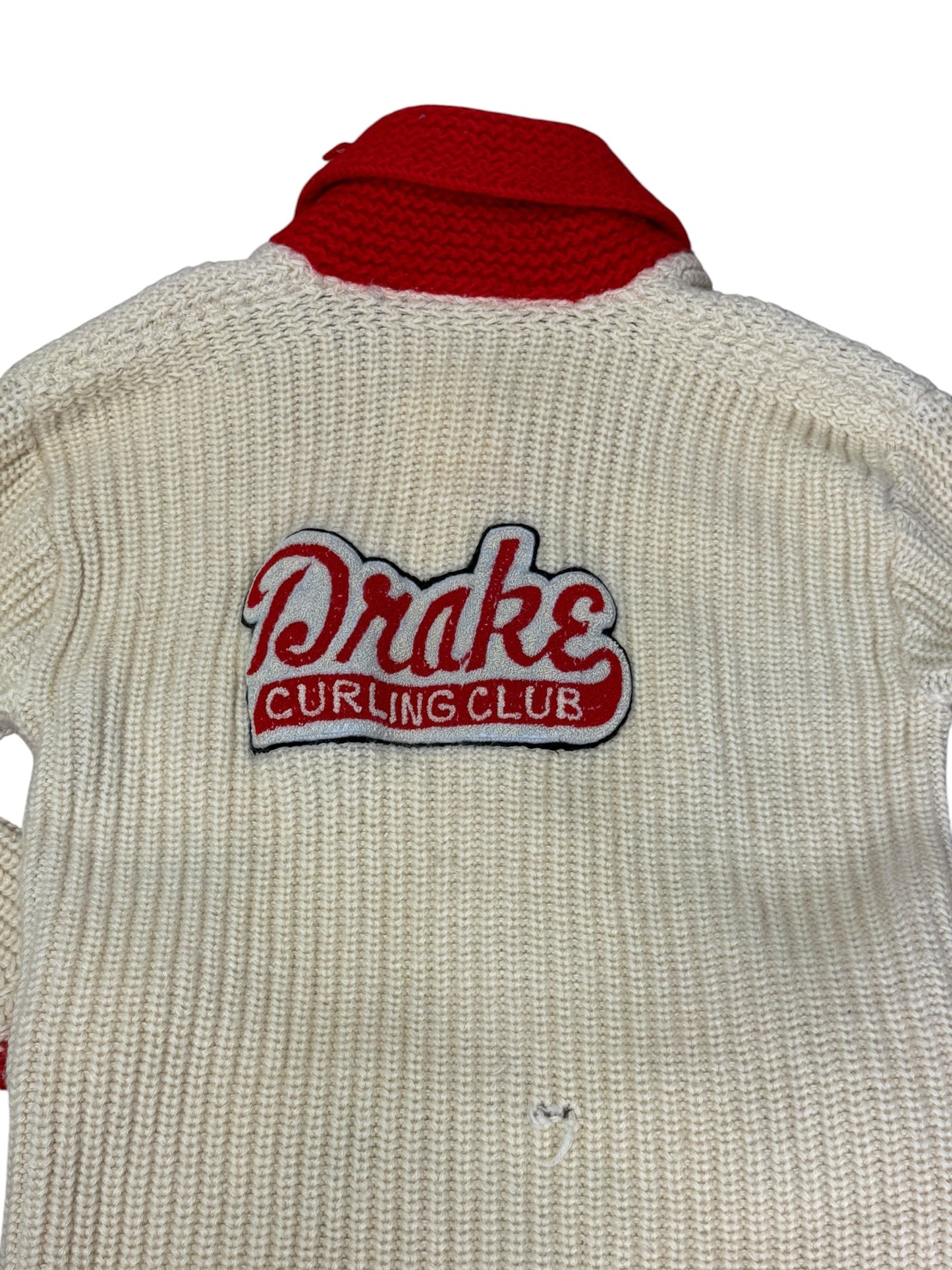 Vintage 50's Drake Curling Club Cowichan Sweater
