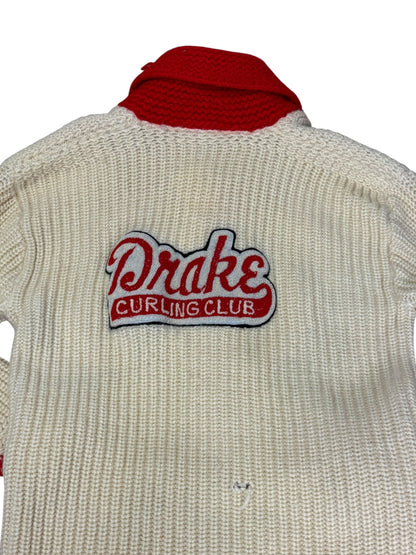 Vintage 50's Drake Curling Club Cowichan Sweater