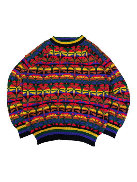 Vintage Bay Club Multicolor Print Sweater