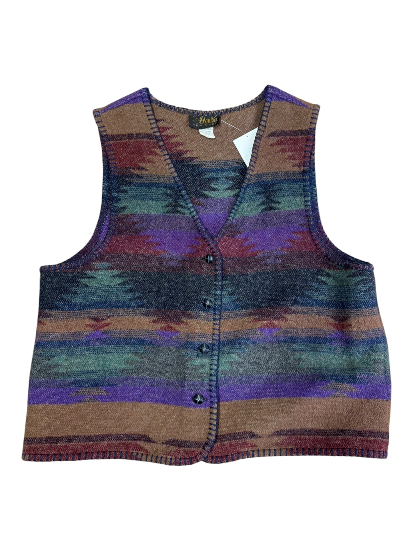 Vintage David Paul Southwest Vest