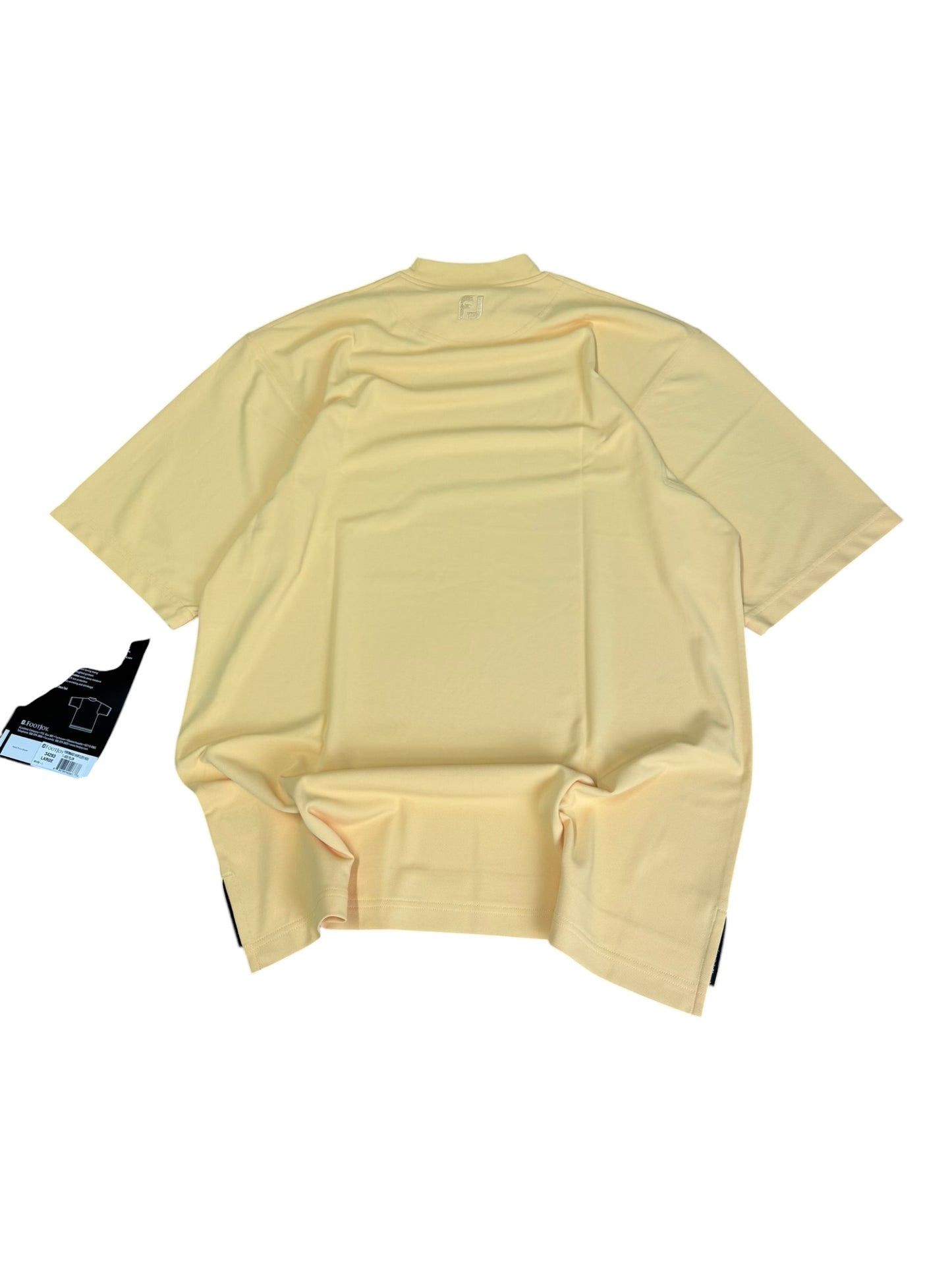 Vintage Butter Yellow Footjoy Tonal Mockneck T-shirt