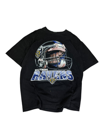 Vintage Baltimore Ravens Helmet Graphic T-shirt