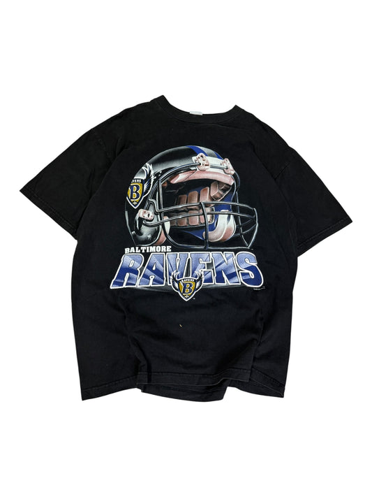 Vintage Baltimore Ravens Helmet Graphic T-shirt