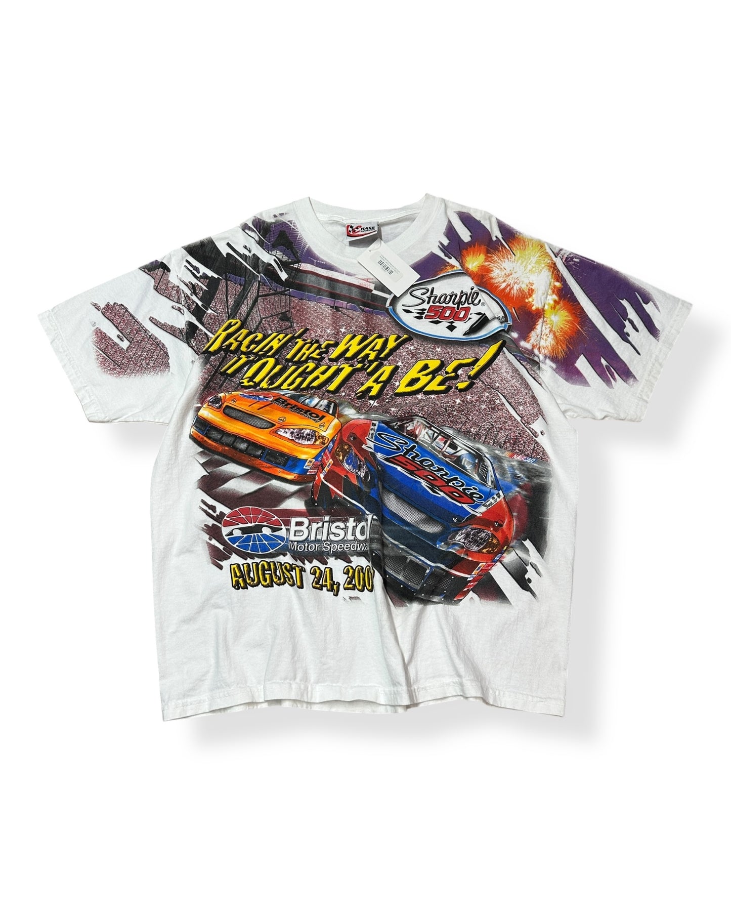 Vintage 2002 Bristol Speedway AOP T-shirt