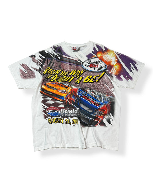 Vintage 2002 Bristol Speedway AOP T-shirt