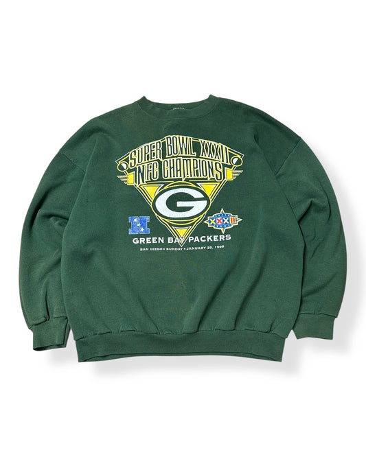 Vintage 1998 NFC Champs GB Packers Logo 7 Crewneck