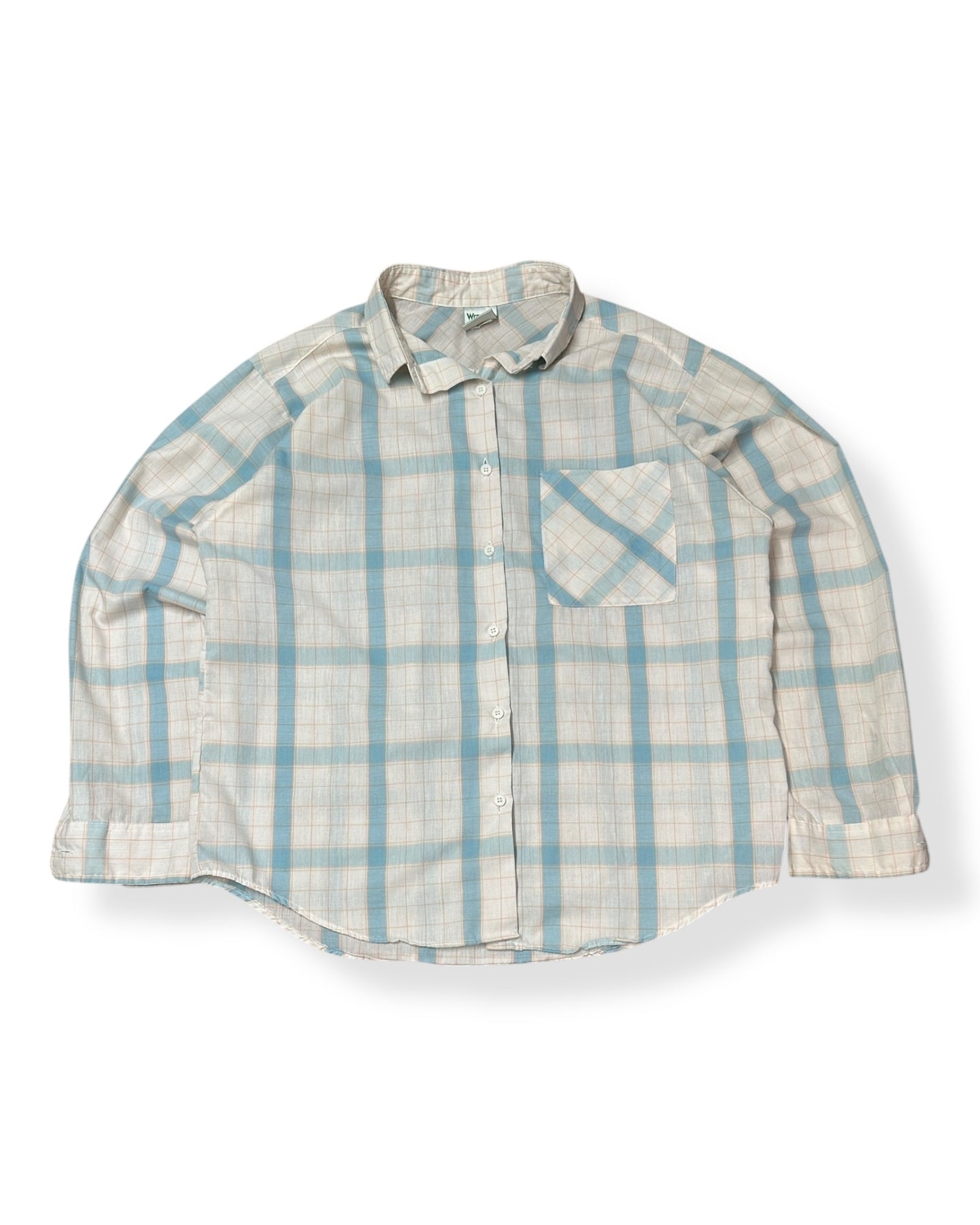 Vintage Wrangler Plaid Button Up