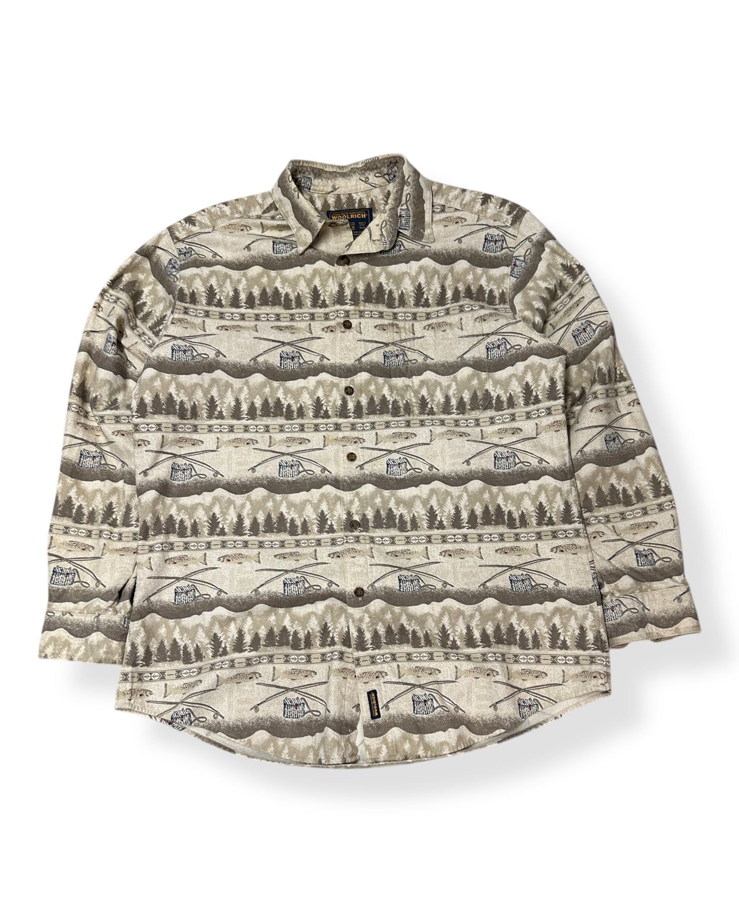 Woolrich Fishing AOP Button Up