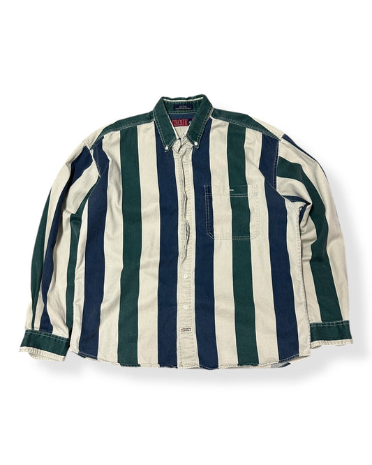 Vintage GFC Stripe Button Up