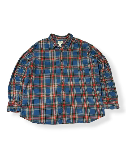 Vintage L.L Bean Plaid Button UP