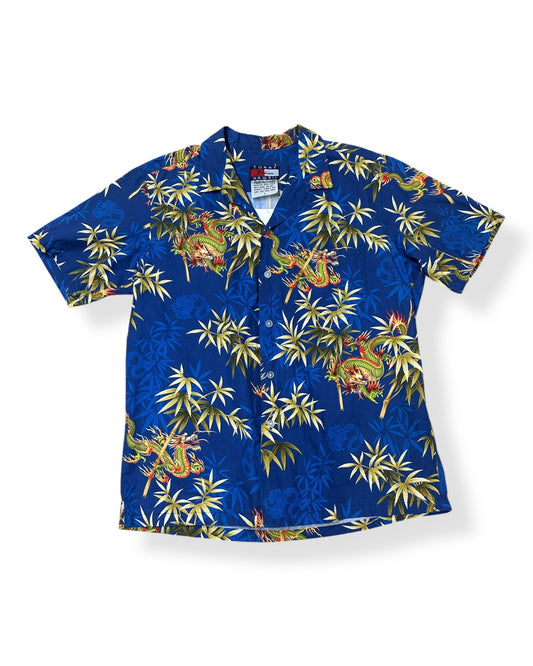Vintage Rare Tommy Fashion Hawaii Dragon Button Up