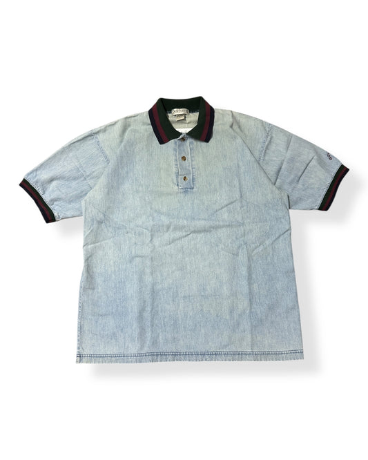 Vintage Ash City Denim Golf Collared T-shirt