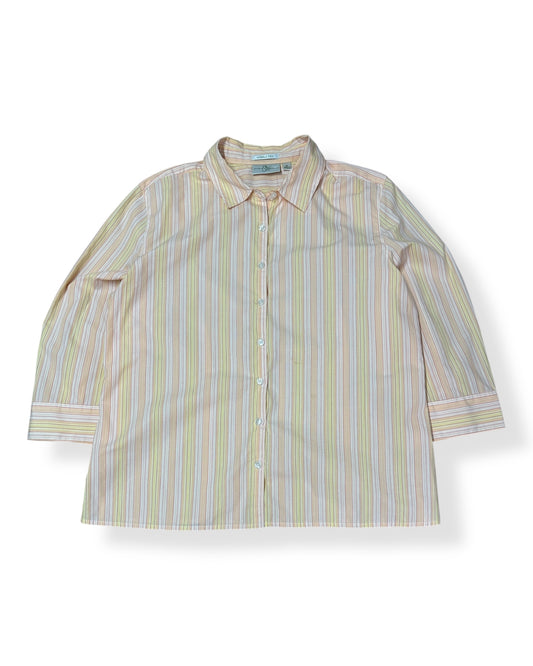 Women's Vintage Studio Works Pinstripe Button Up