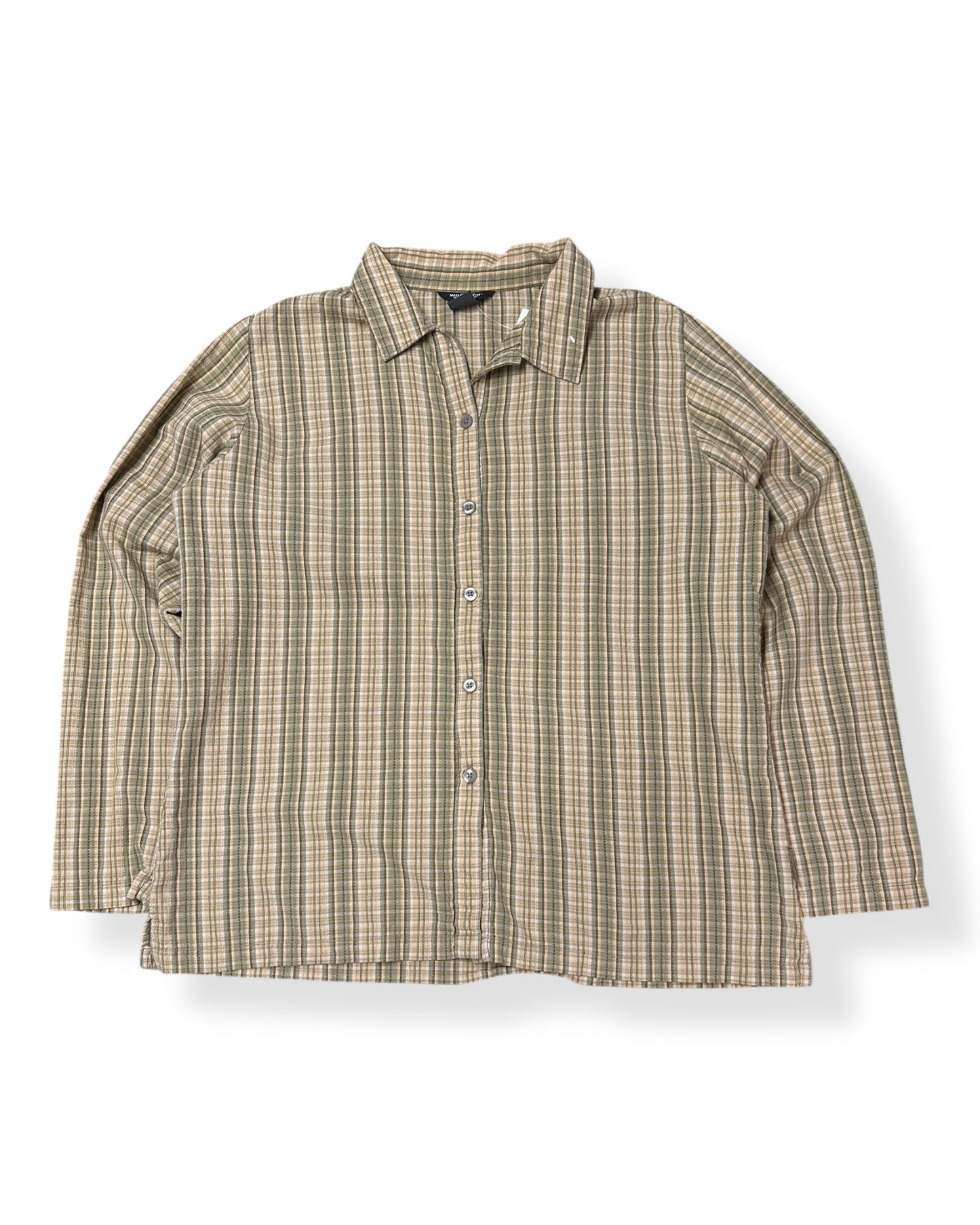 Vintage Womens Wool Rich Button Up
