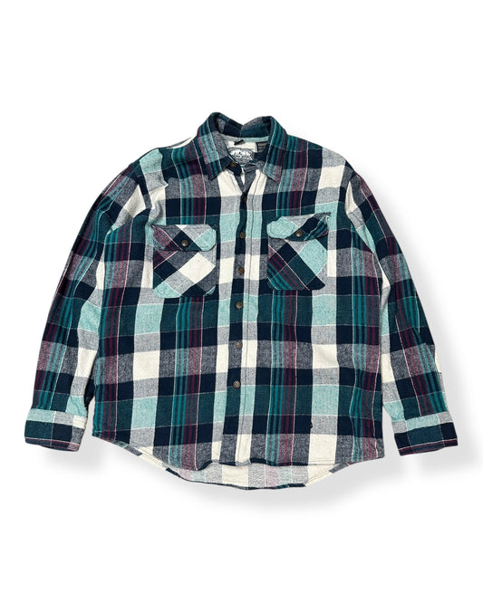 Vintage Eagles Crest Flannel Button Up