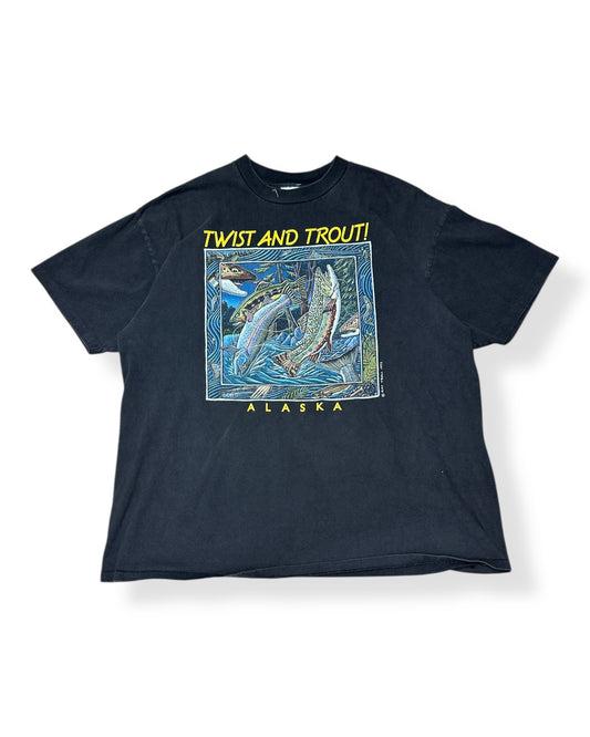 Vintage Twist & Trout Alaska Graphic T-shirt