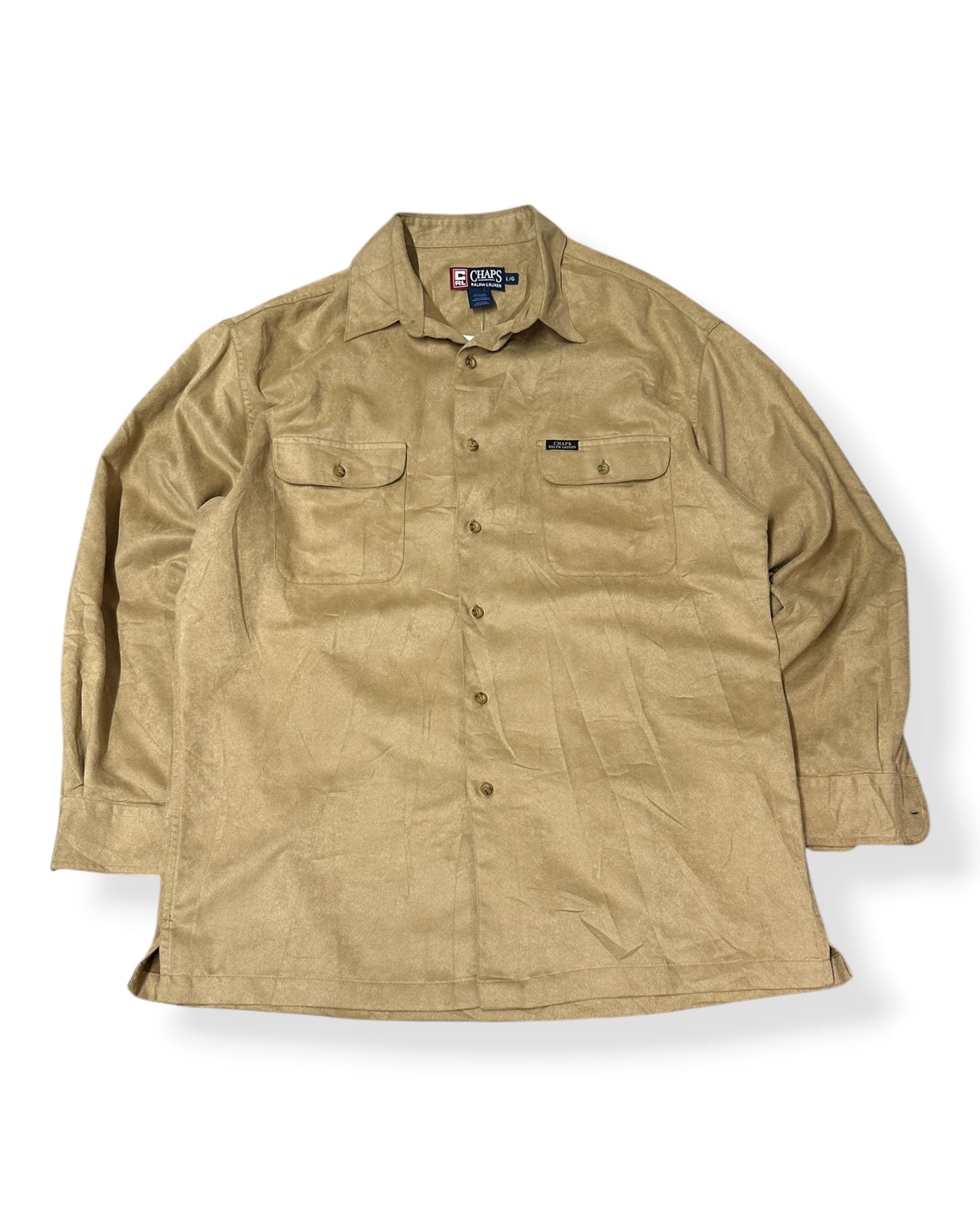 Vintage Chaps RL Suede Button Up