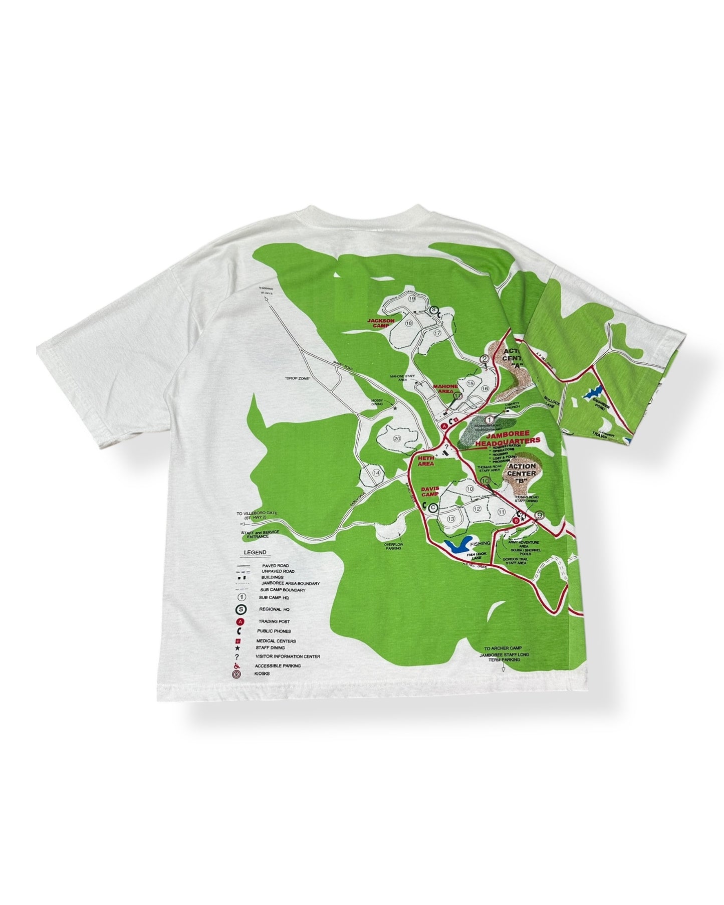 2001 National Scout Jamboree Map T-shirt