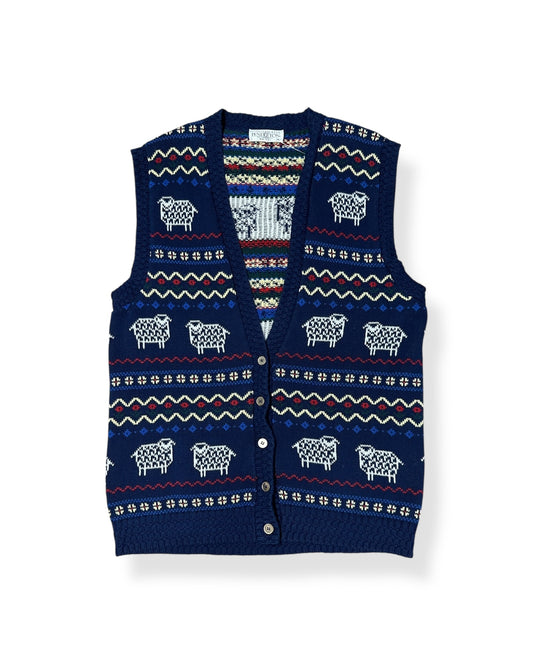 Vintage Pendleton Sheep AOP Knit Vest