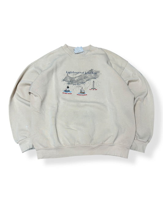 Vintage Lights of Lake Erie Crewneck