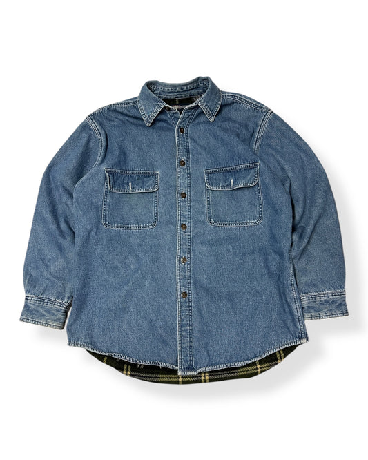 Vintage Faded Glory Lined Denim Jacket